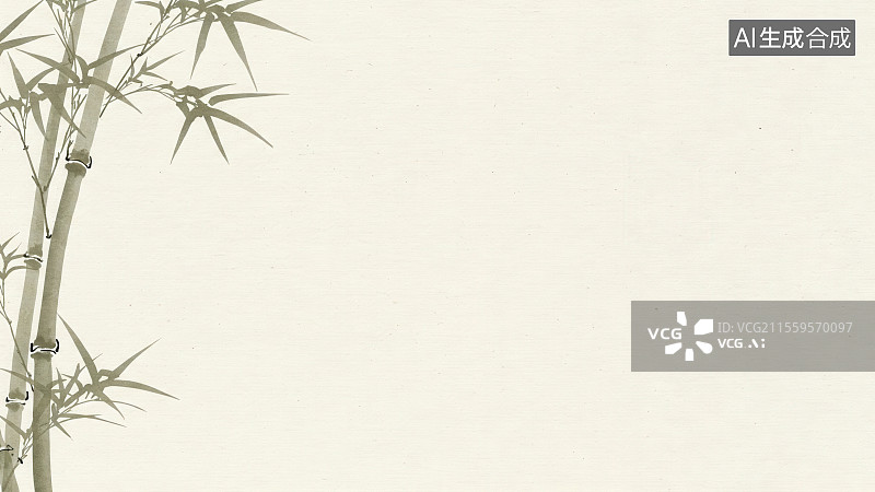 【AI数字艺术】竹子的简约画图片素材