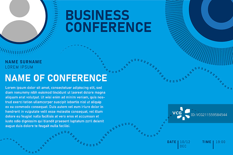 现代商务会议邀请概念图片素材