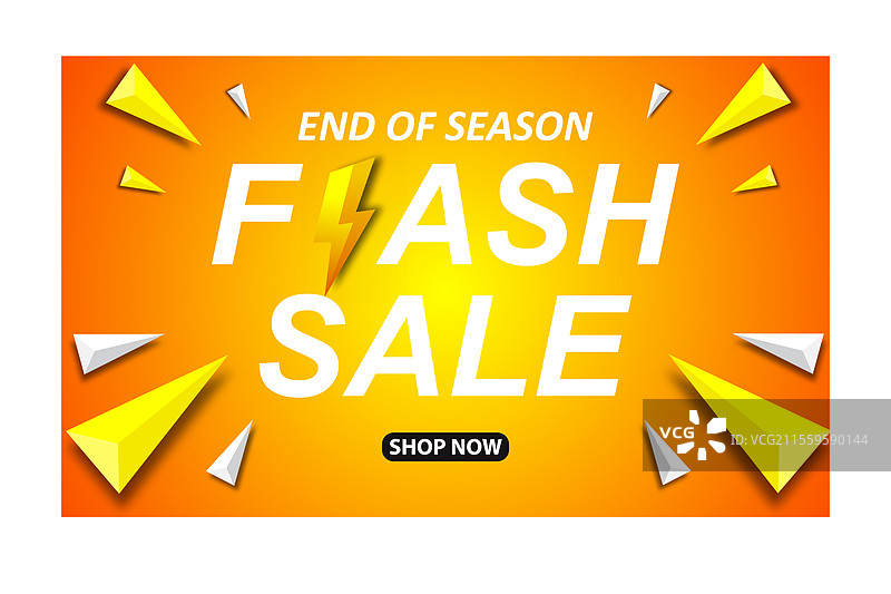 网页闪购横幅模板设计图片素材