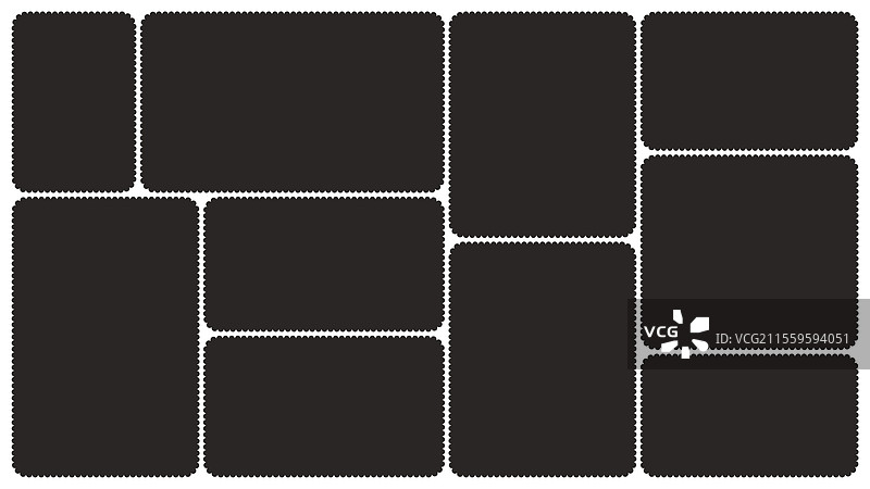 扇形边框模板套装便当盒图片素材