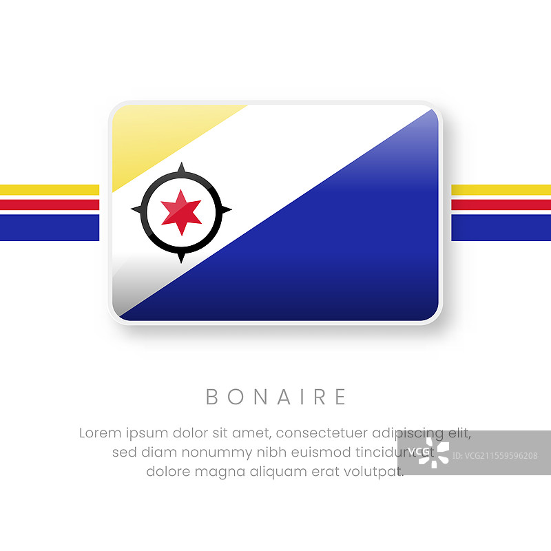 博奈尔国旗 博奈尔按钮旗图片素材