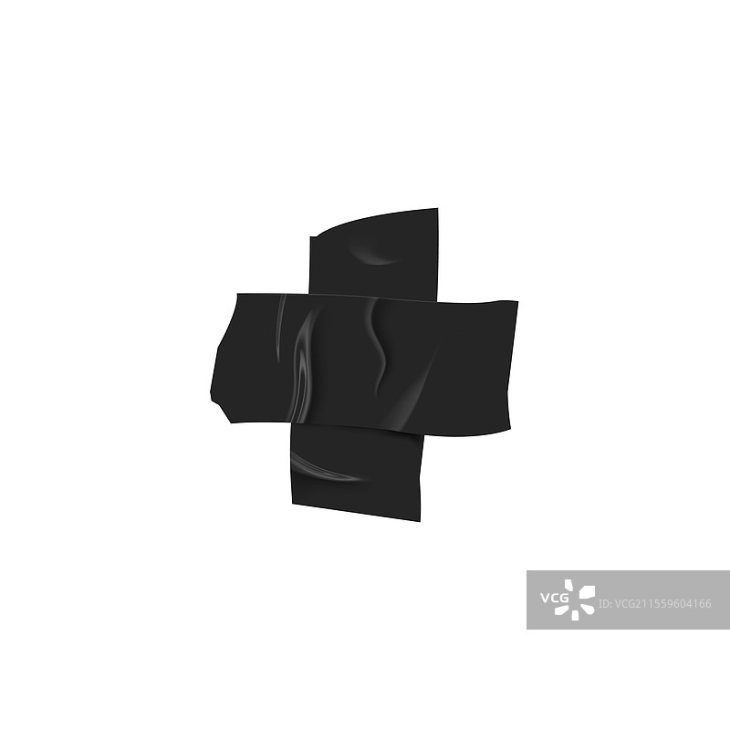 黑色胶带的3D效果图片素材