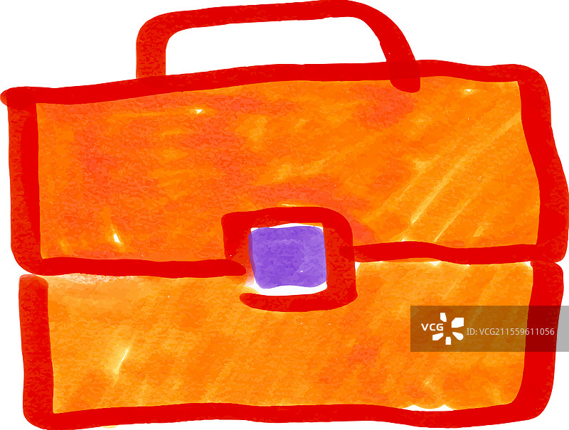 公文包的涂鸦图片素材
