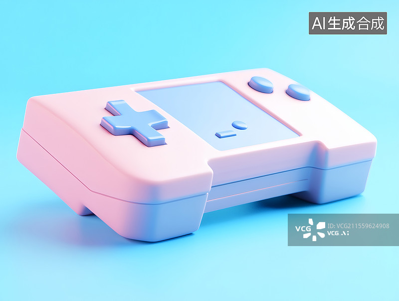 【AI数字艺术】复古掌上游戏机图片素材