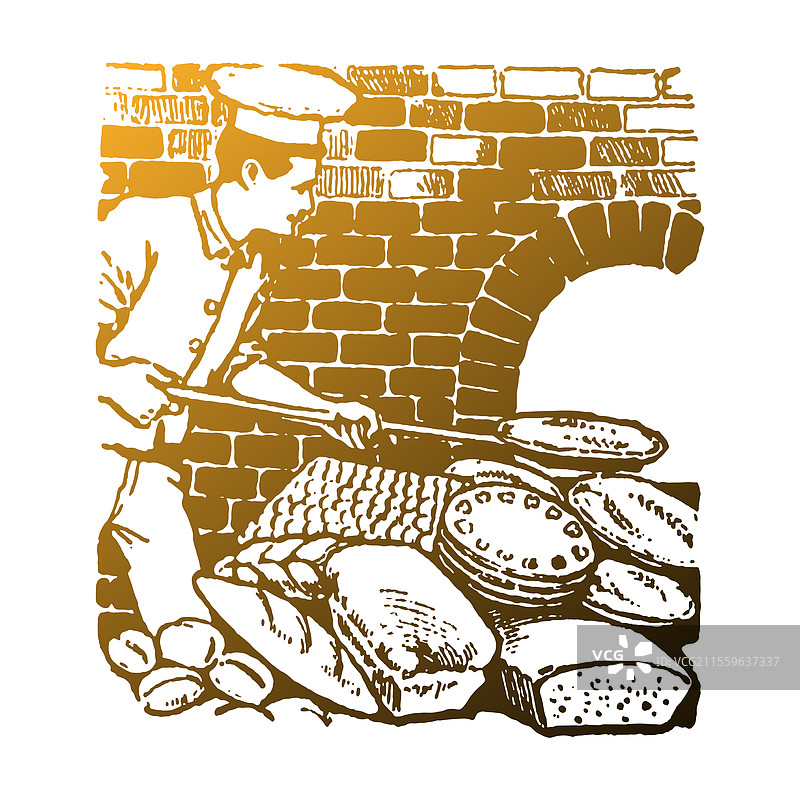 面包师剪贴画设计图片素材