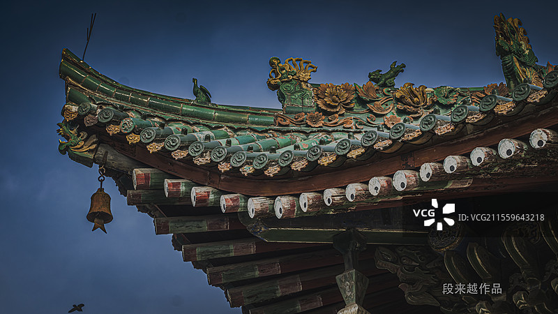 古建筑的琉璃屋脊图片素材