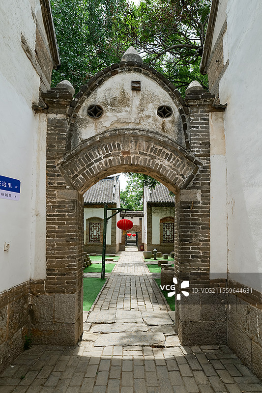 山东济南朱家峪景区山阴学校旧址图片素材