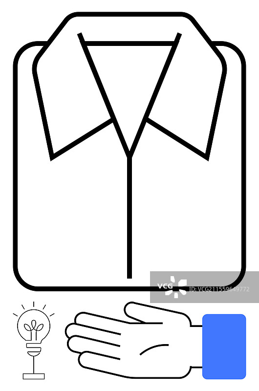 提供专业服务的提议 - 手展示一个图片素材