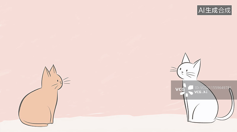 【AI数字艺术】2D卡通两侧图片素材