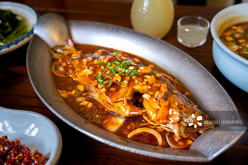 安徽名菜臭鳜鱼图片素材