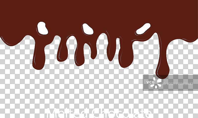 融化的巧克力符号和图标图片素材