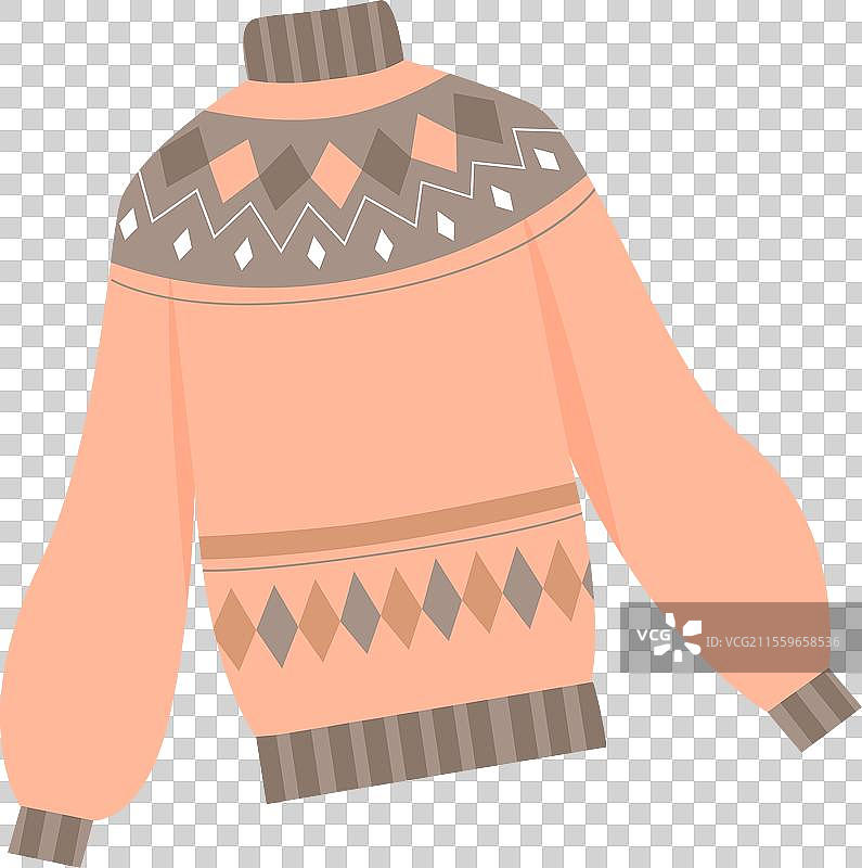 手工编织的可爱毛衣，适合季节穿着图片素材