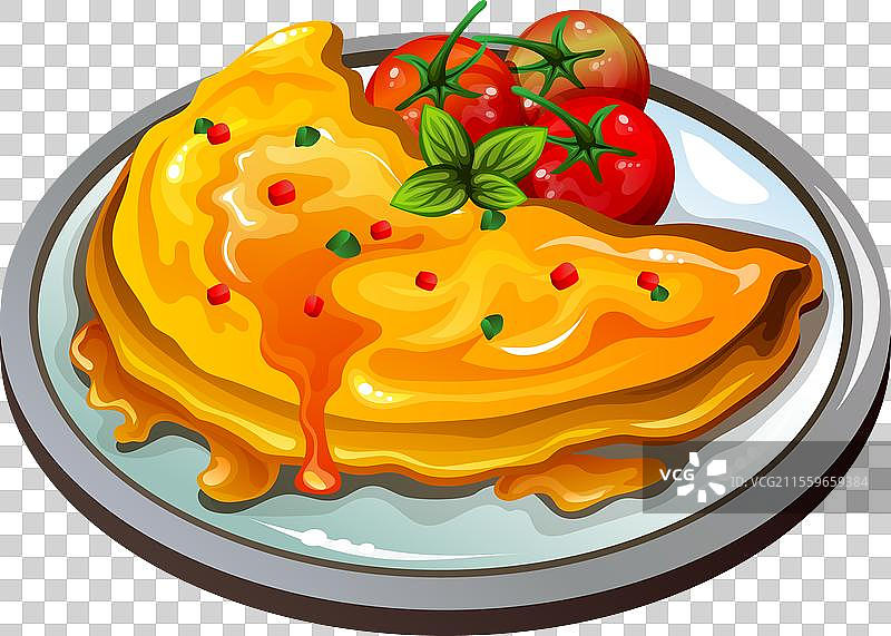 美味的煎蛋卷图片素材