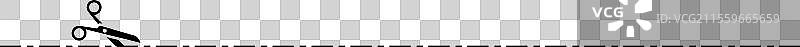 剪刀剪过虚线图片素材