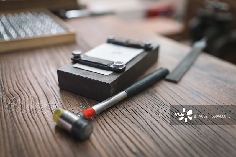 金属加工的精度和艺术性工艺工具图片素材