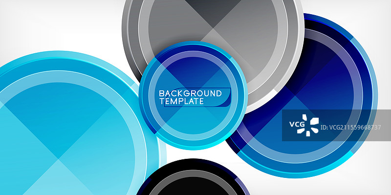 几何设计抽象背景 - 圆形图片素材