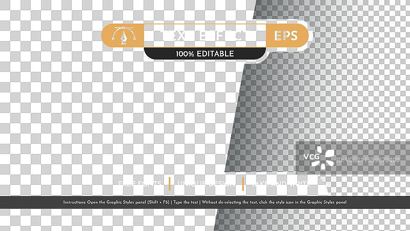 狙击手可编辑文本效果图形风格图片素材