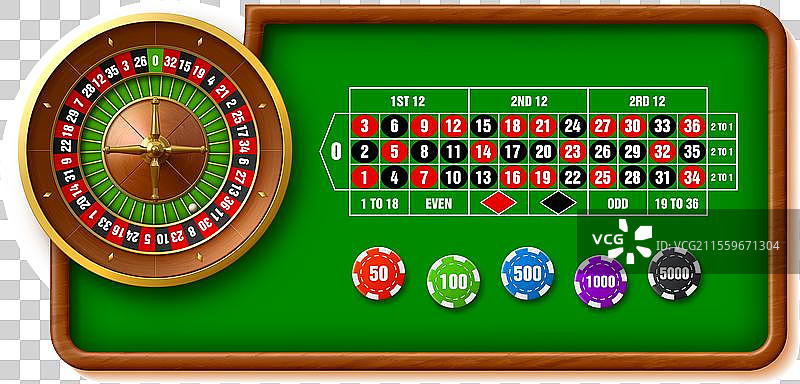 赌场轮盘赌桌游戏背景图片素材