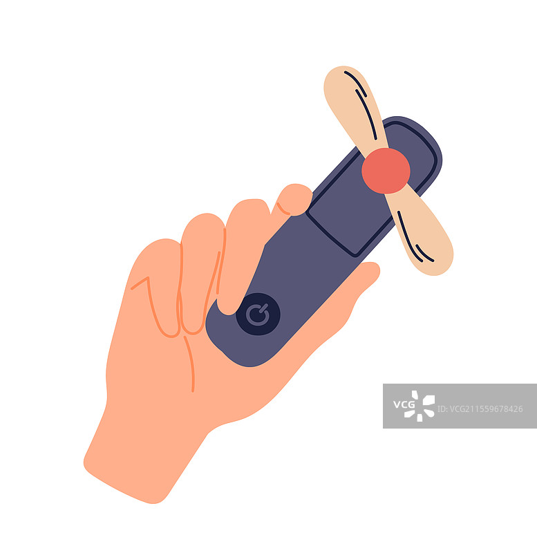 现代便携式风扇手持便携式冷却器图片素材