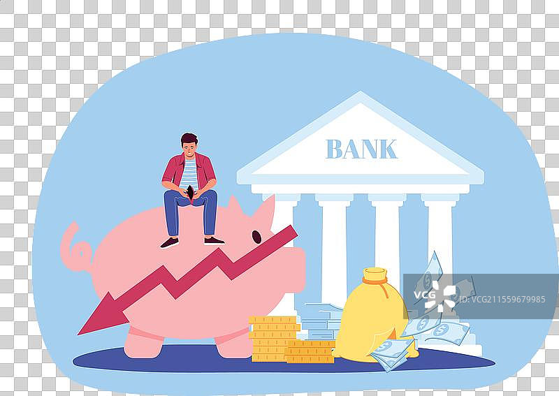 金融危机，失去金钱和资本，悲伤的男人图片素材