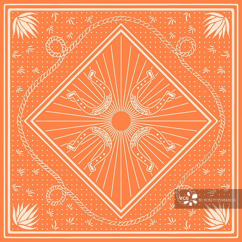 头巾马蹄图案沙子设计图片素材