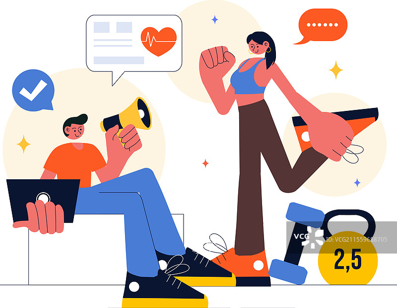 健康教练与体育课程相结合图片素材