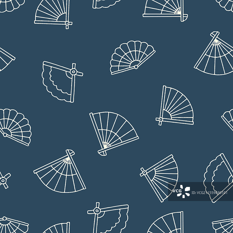 折扇无缝图案背景图片素材