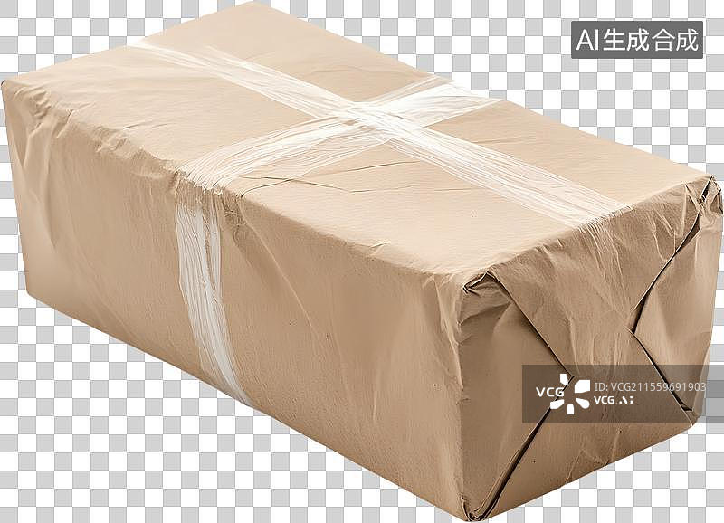 【AI数字艺术】牛皮纸箱快递图片素材