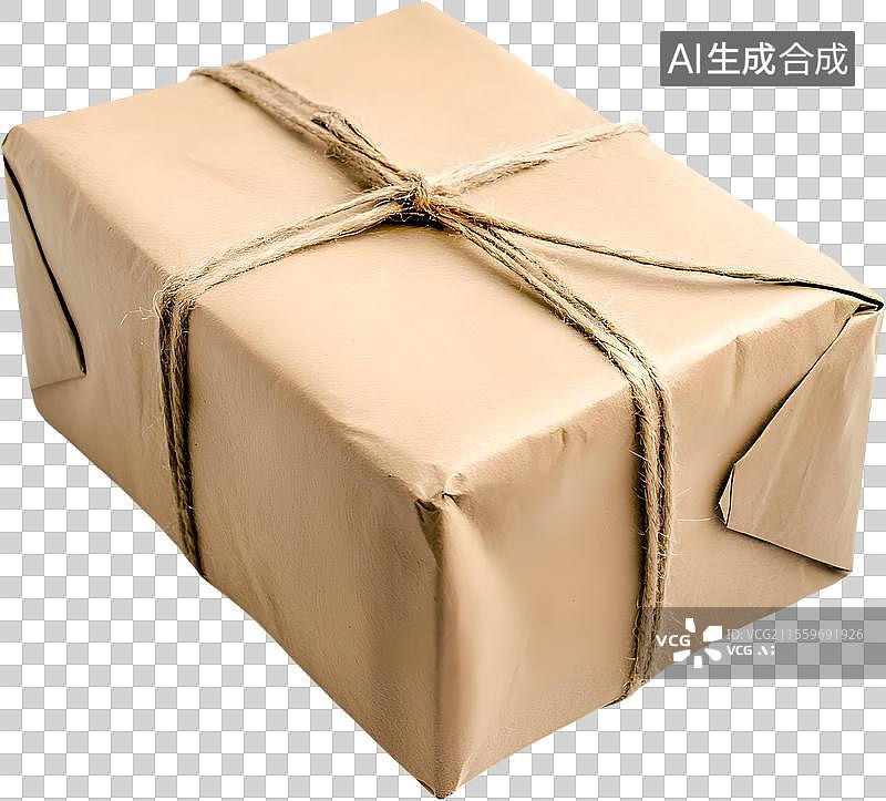 【AI数字艺术】牛皮纸箱快递图片素材
