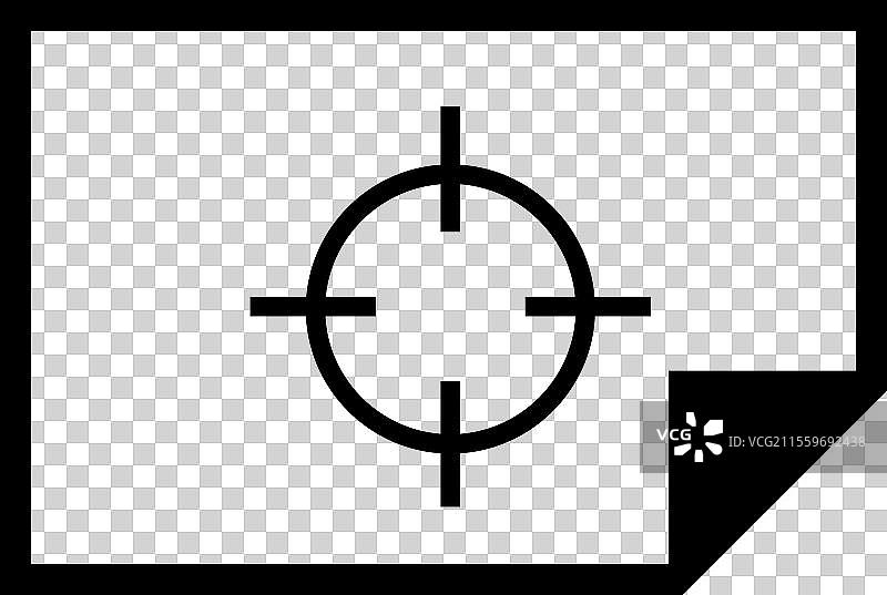 射击场靶子瞄准扁平图标图片素材