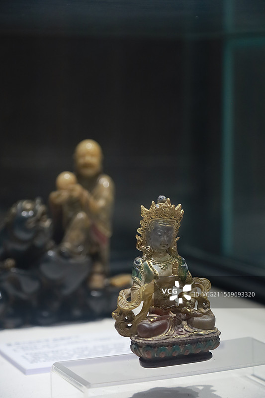 传统佛造像泥塑木雕图片素材