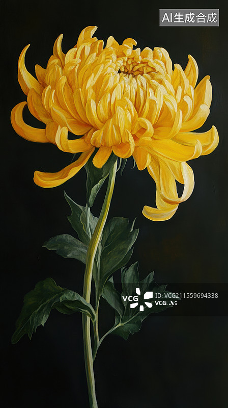 【AI数字艺术】节日中的菊花图片素材