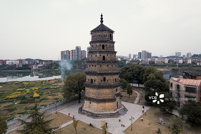 湖南省邵阳市北塔区航拍照片图片素材