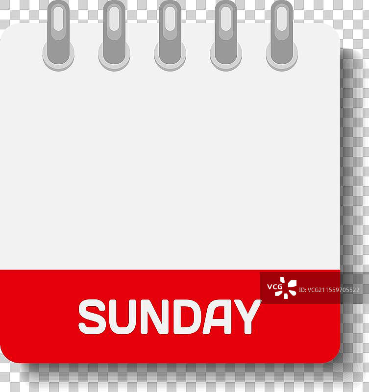 模板图标页面日历休息日星期日图片素材