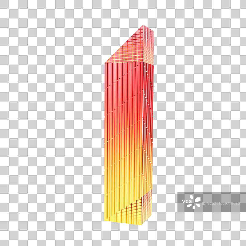 3D渲染的广州城市建筑广州地标广州利通广场元素图片素材