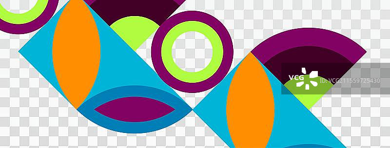 几何美丽的抽象圆形和花瓣图片素材