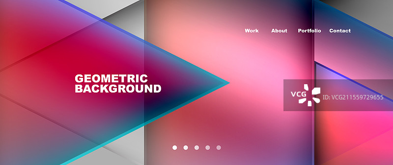 流动的明亮霓虹渐变几何抽象图形图片素材