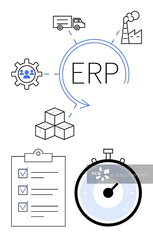 整合企业资源规划图片素材