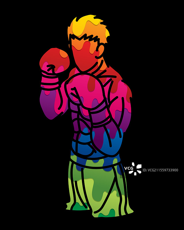 踢拳泰拳拳击运动动作图片素材