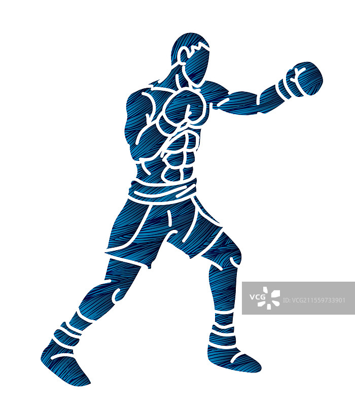 踢拳泰拳拳击运动动作图片素材