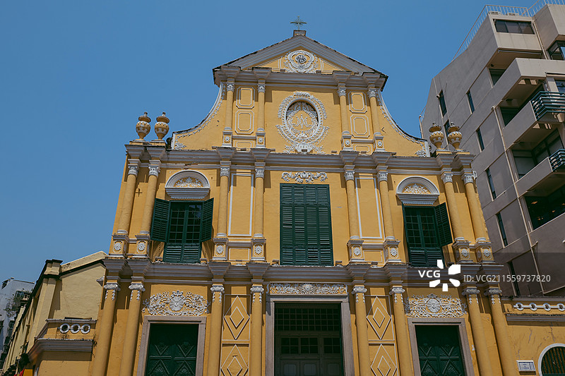 澳门玫瑰圣母堂图片素材