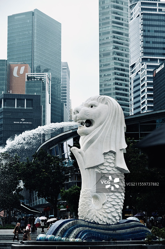 新加坡鱼尾狮图片素材