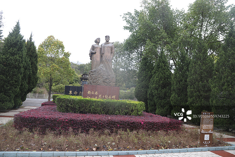 2025年3月28日重庆市云阳县宪法公园和江姐彭咏梧烈士公园图片素材