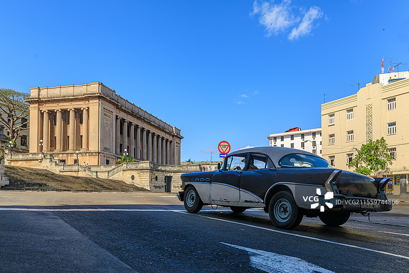 古巴老爷车风采图片素材