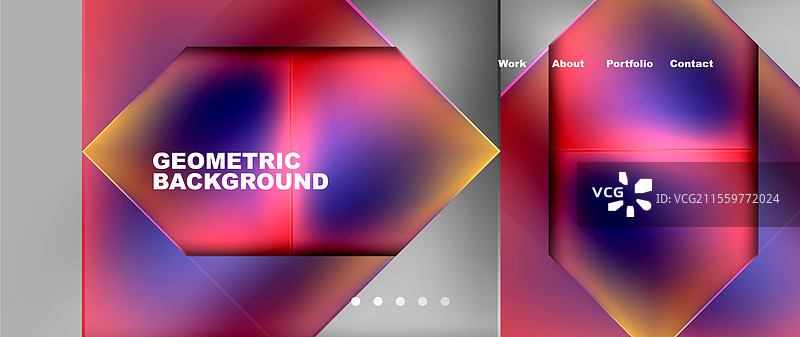 流动的明亮霓虹渐变几何抽象图形图片素材