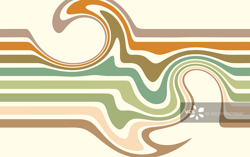 抽象的水平光学幻觉波浪图片素材