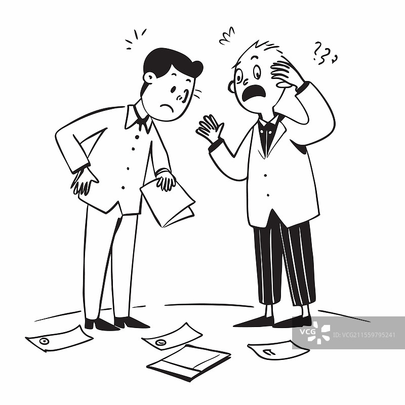 办公室里争论的商业伙伴图片素材