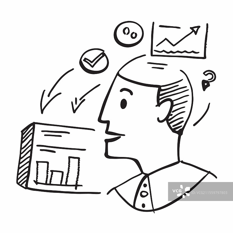 首席财务官与财务指标概念图片素材