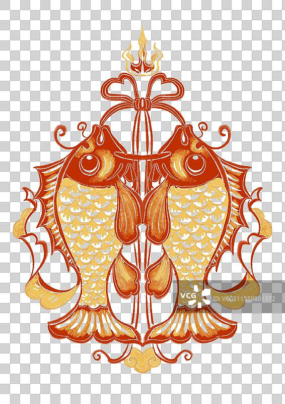 非遗剪纸插画元素图片素材