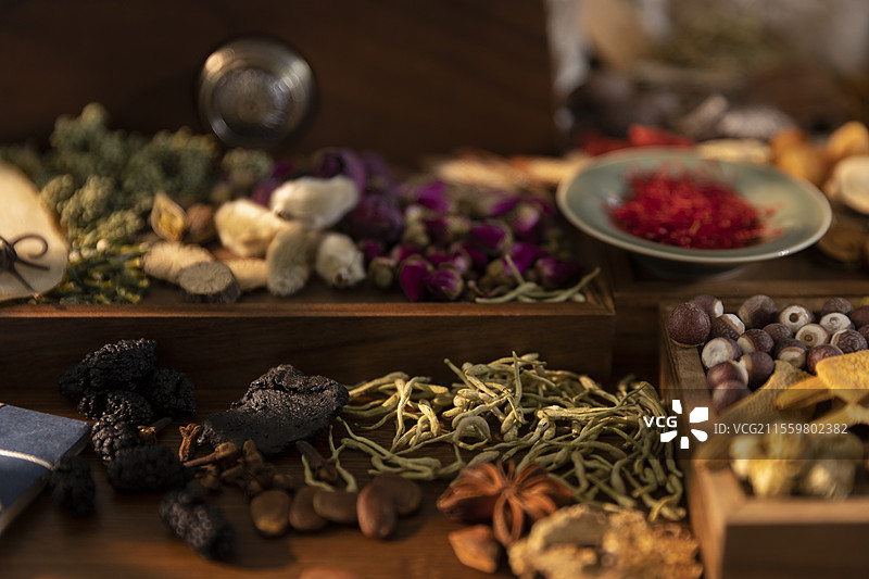 多种中药材图片素材